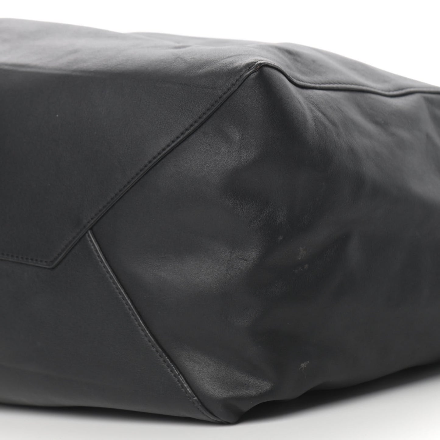 Smooth Calfskin Small Coulisse Cabas Black