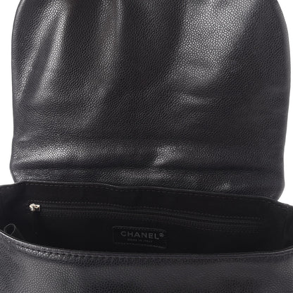 Chanel Caviar Half Moon Large Flap Black 8 of 10