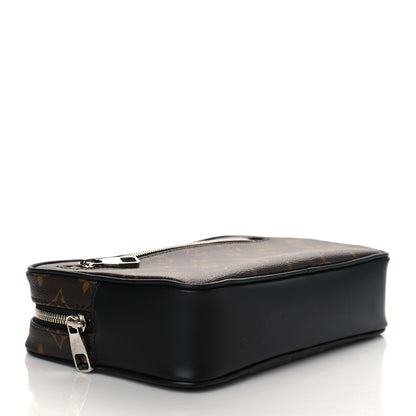 Louis Vuitton Monogram Macassar Kasai Clutch Black 4 of 9
