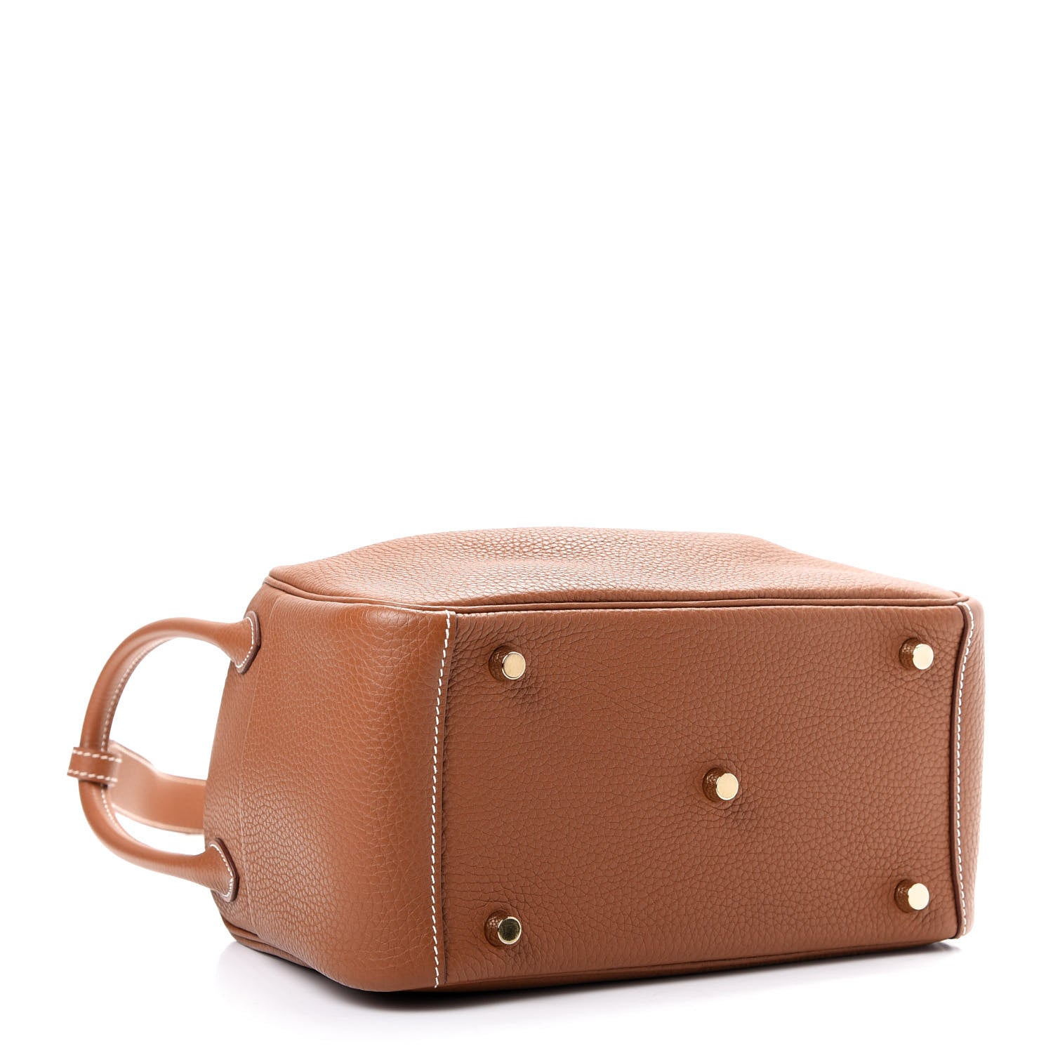 Hermes Taurillon Clemence Lindy 26 Gold 4 of 9