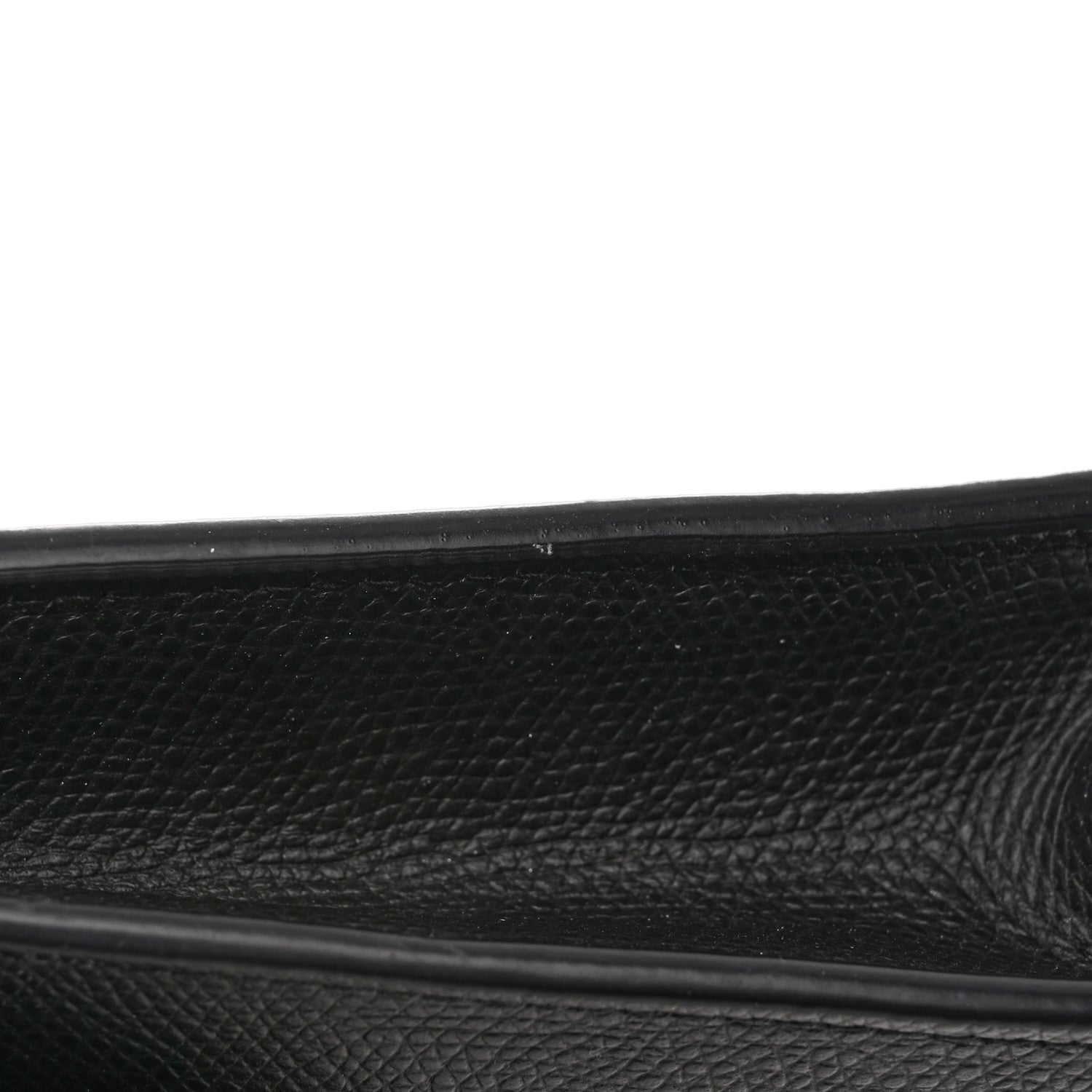 Christian Dior Grained Calfskin Saddle Chain Wallet Pouch Black 15 of 19