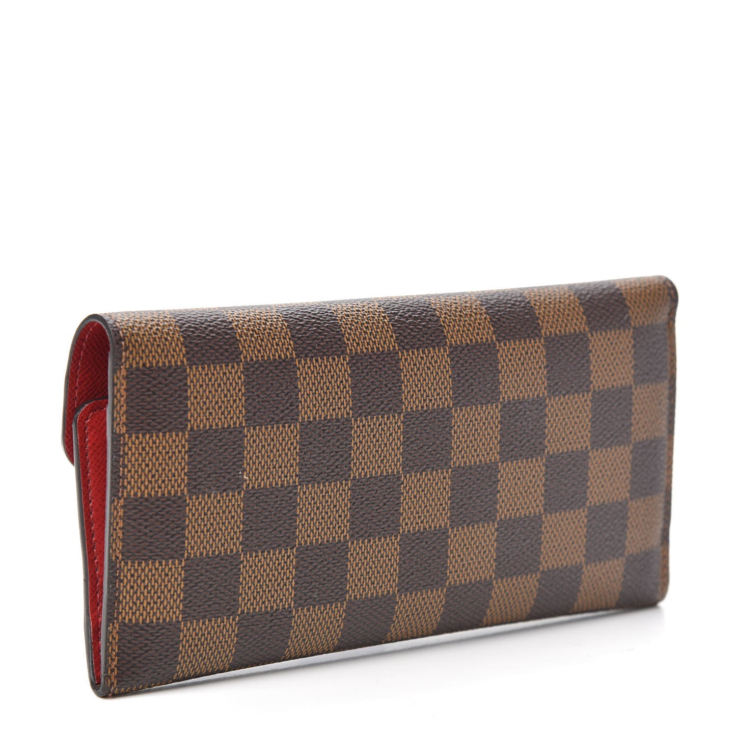 Damier Ebene Josephine Wallet Red