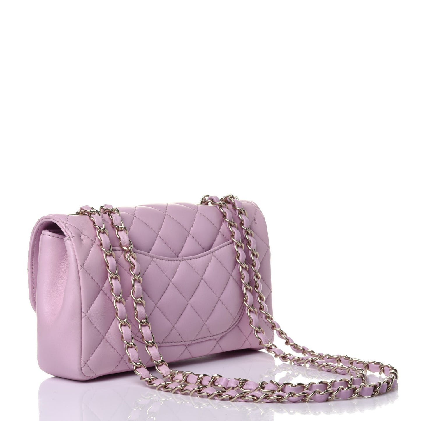 Lambskin Quilted Mini Mademoiselle Chic Flap Pink