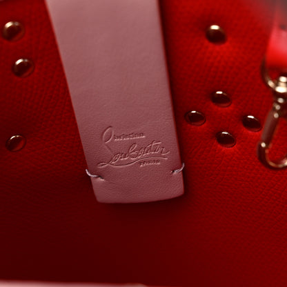 Christian Louboutin Calfskin Empire Spike Studded Mini North South Cabata Tote Rosy 7 of 9