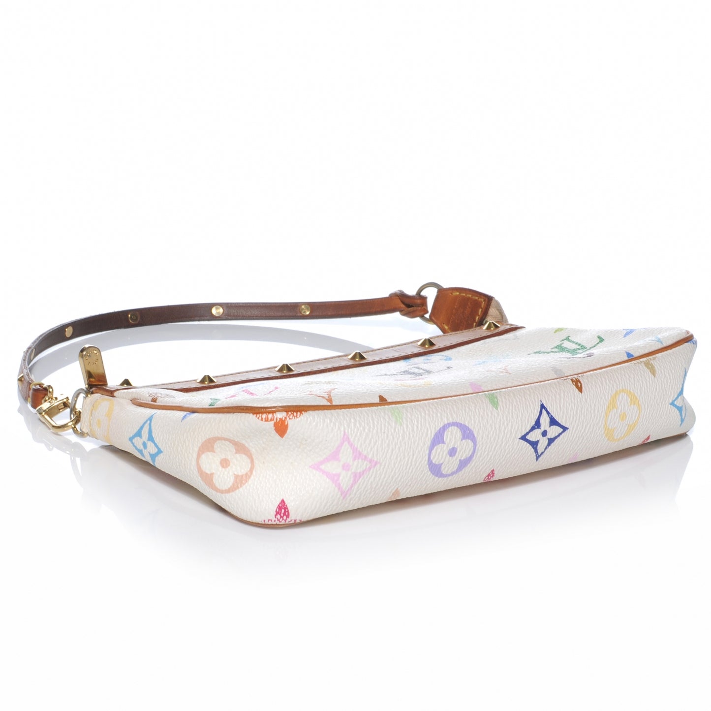Monogram Multicolor Pochette Accessories White