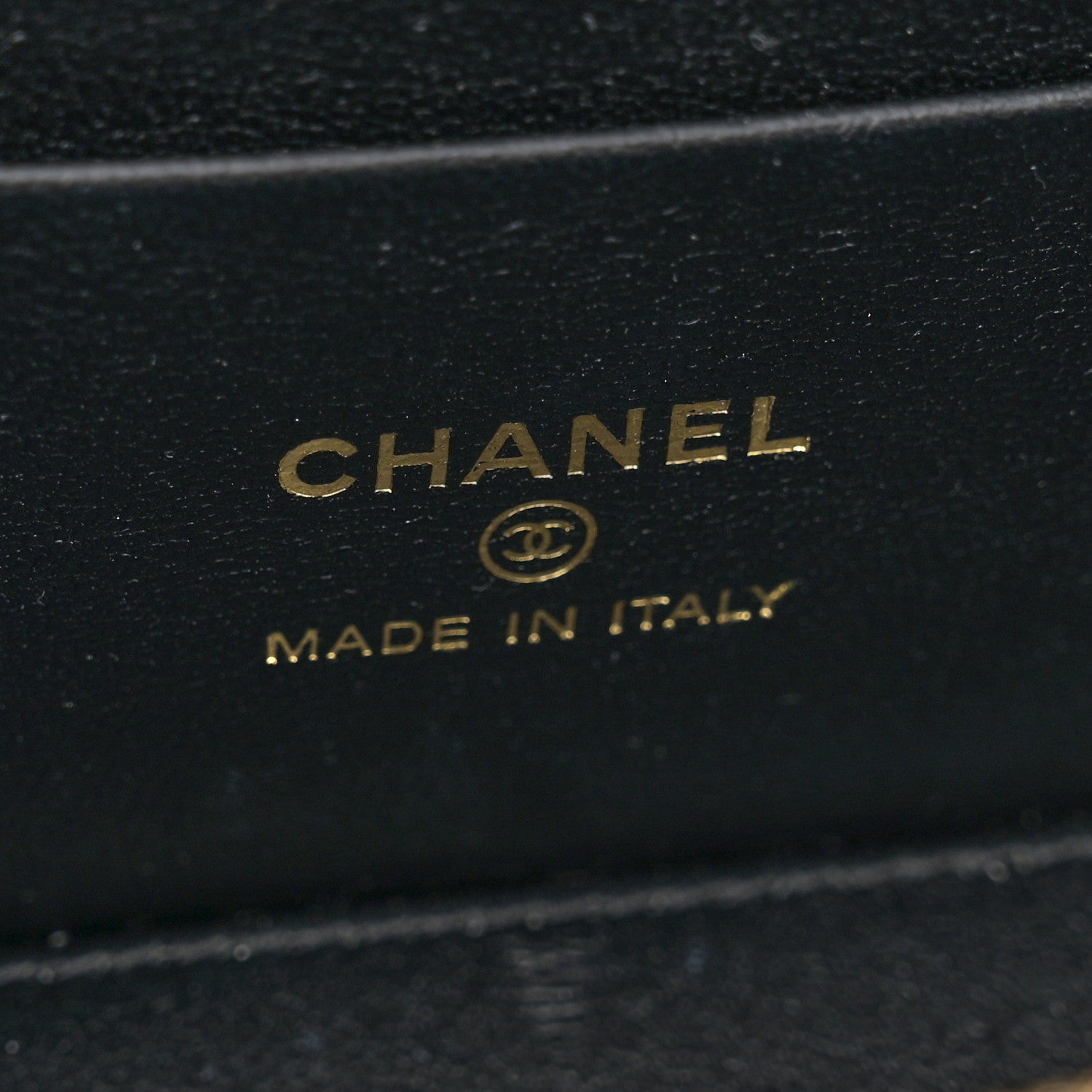 Chanel Lambskin Enamel Pearl Quilted Small Charm Me Vanity Case With Chain Black 6 of 10