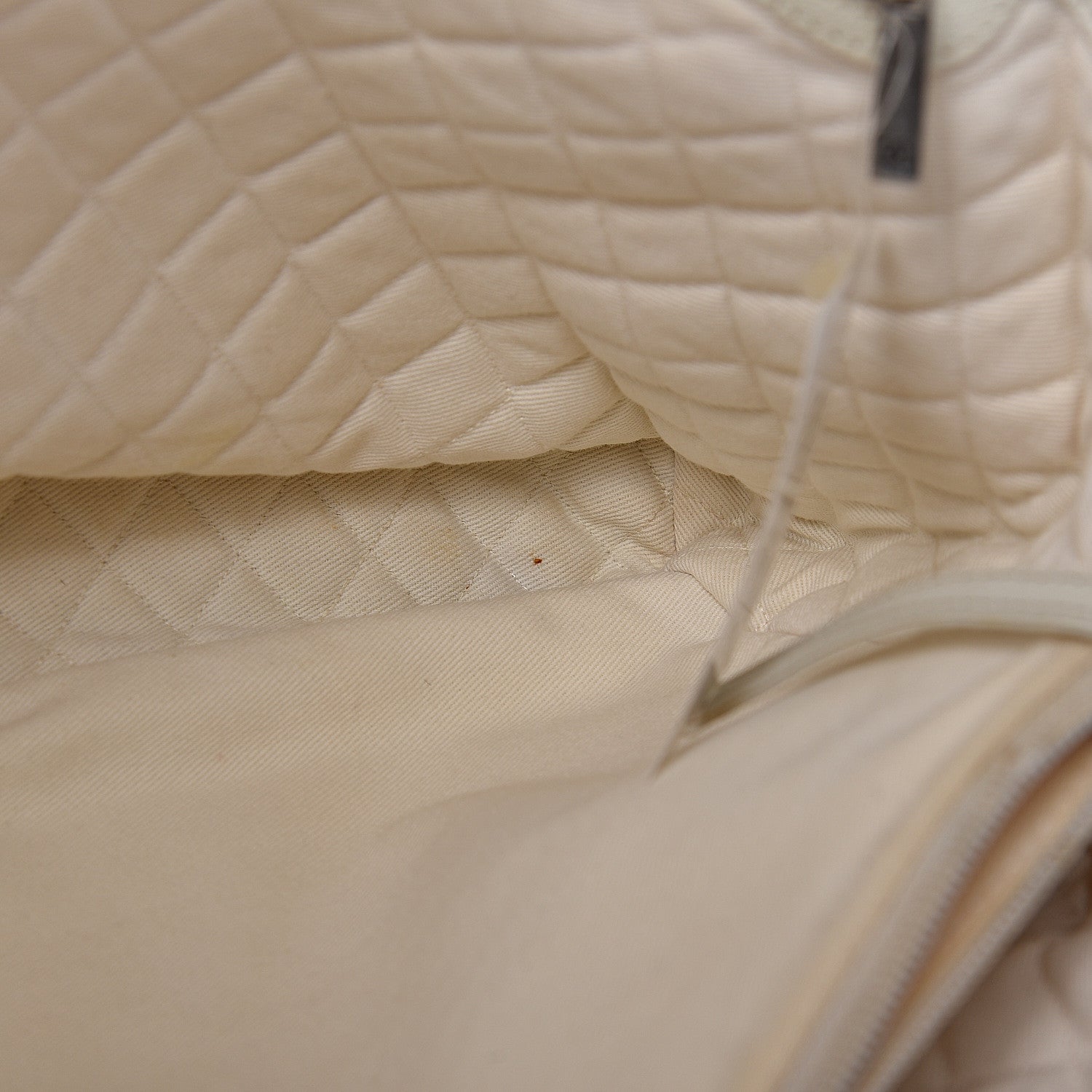 Chanel Goatskin Perforated Large CC Tote White 12 of 22