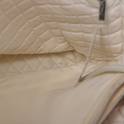 Chanel Goatskin Perforated Large CC Tote White 12 of 22