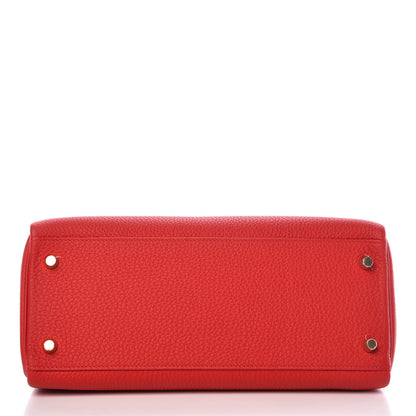 Hermes Togo Kelly Retourne 28 Rouge De Coeur 6 of 41