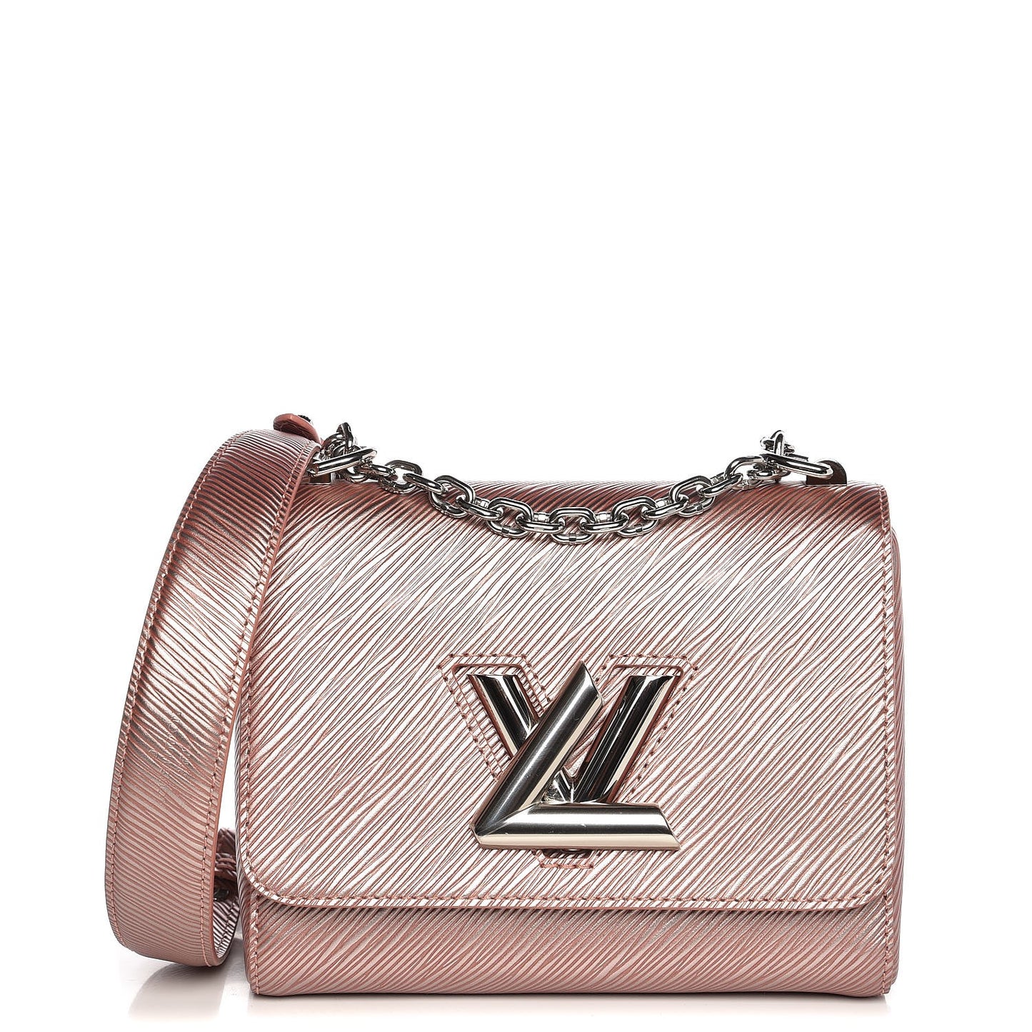 Epi Twist Shoulder Bag PM Rose Gold