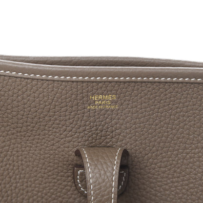 Hermes Taurillon Clemence Evelyne III PM Etoupe 6 of 10