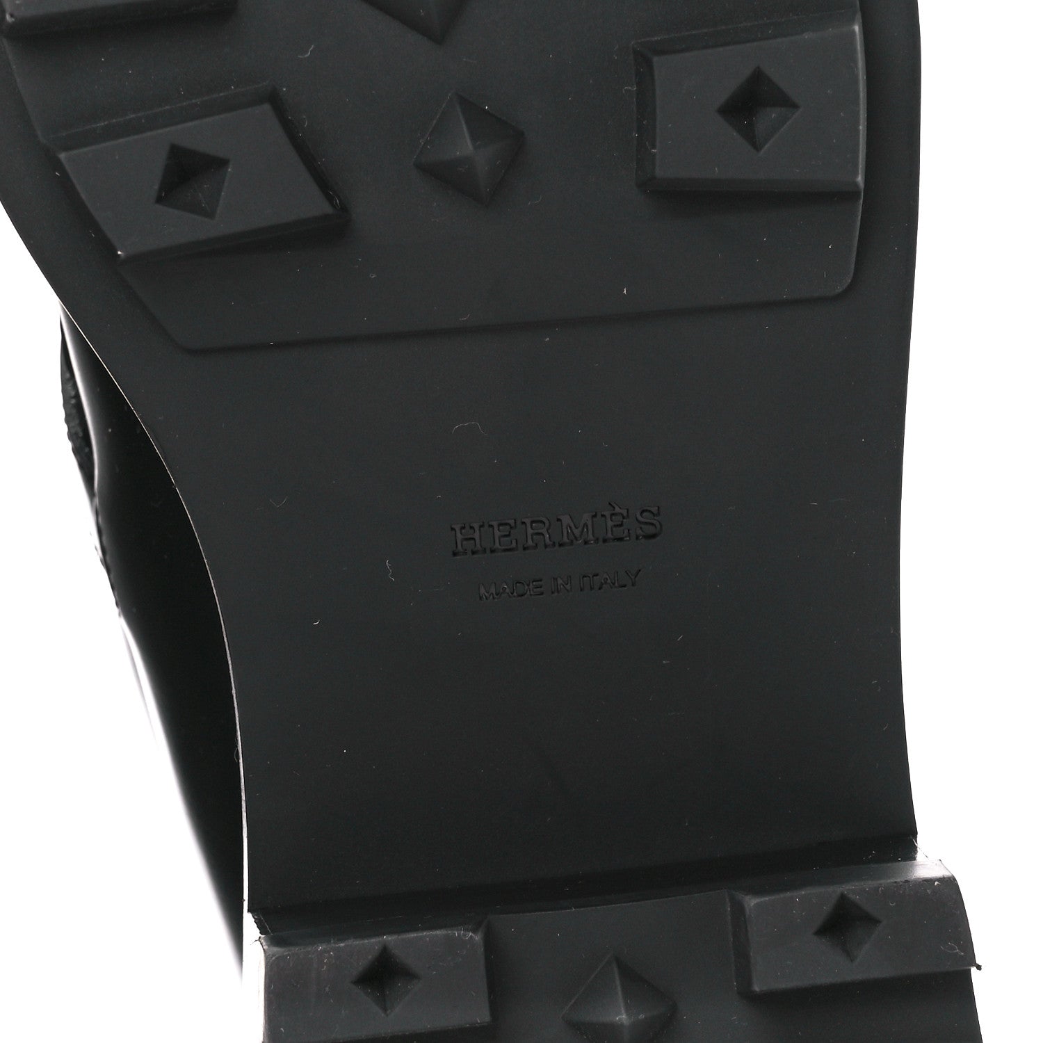Hermes Glossed Calfskin Funk Ankle Boots 38.5 Black 6 of 9