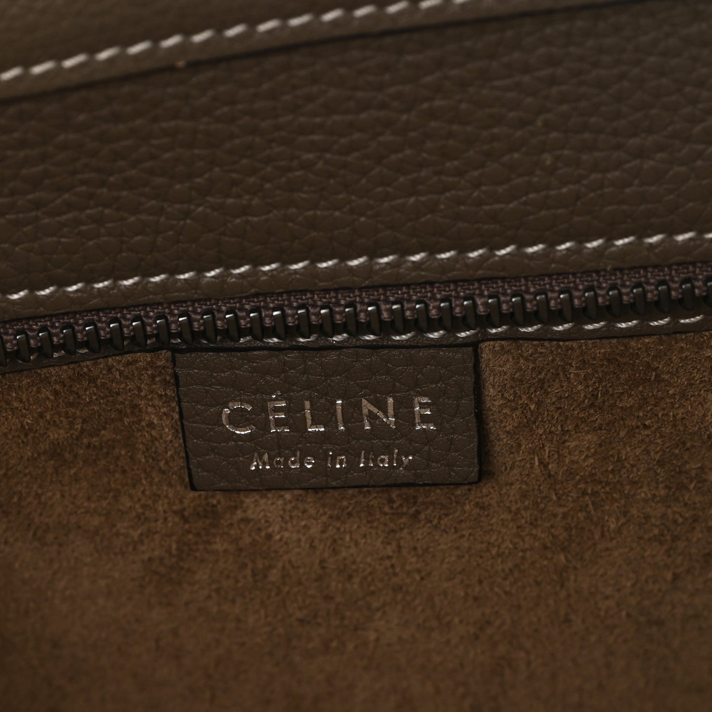Drummed Calfskin Nano Luggage Souris