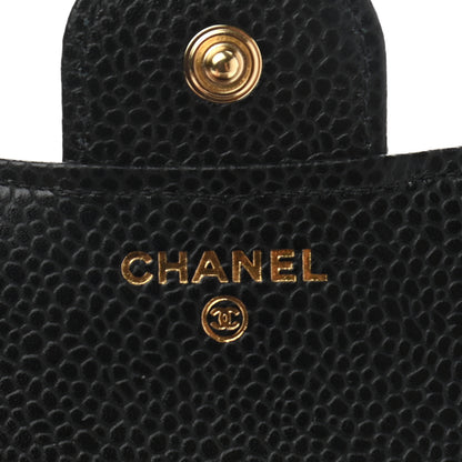 Chanel Caviar Quilted Compact Flap Wallet Black 6 of 10