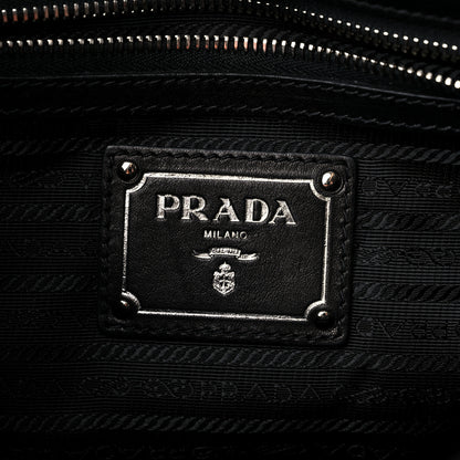 Prada Soft Calf Satchel Black 6 of 8
