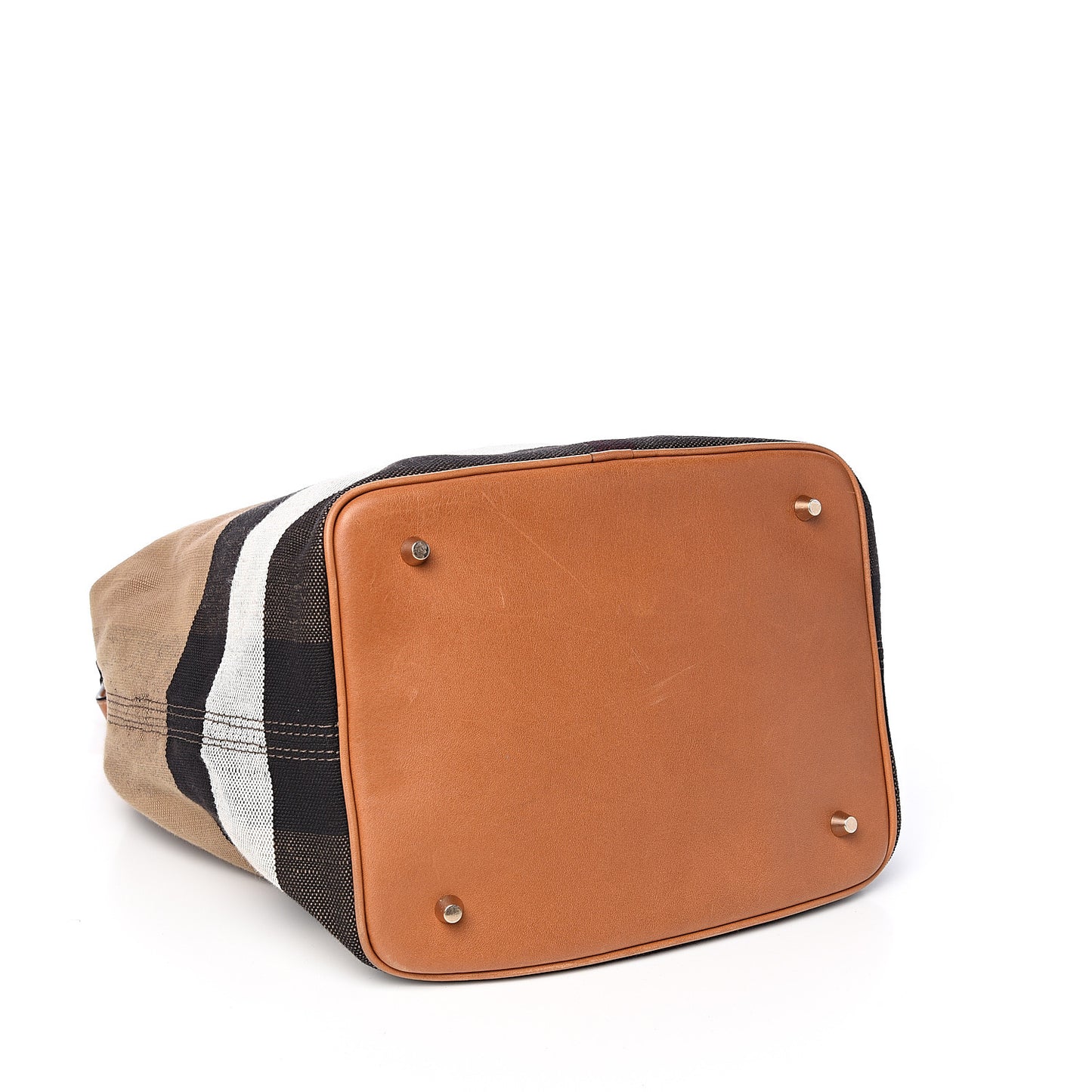 Canvas Mega Check Medium Ashby Hobo Saddle Brown