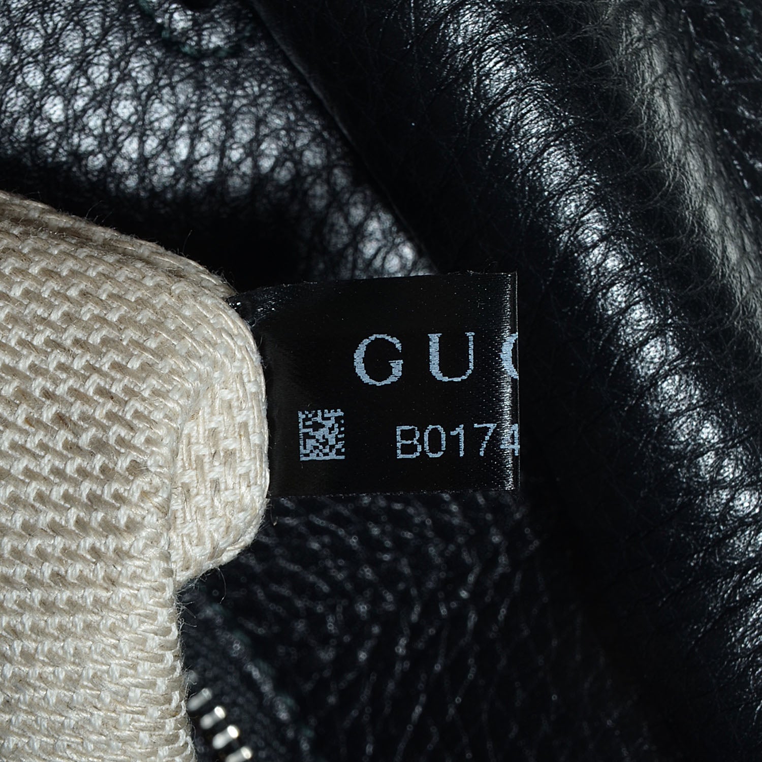 Gucci Cellarius Calfskin Small Bamboo Daily Top Handle Bag Black 7 of 7