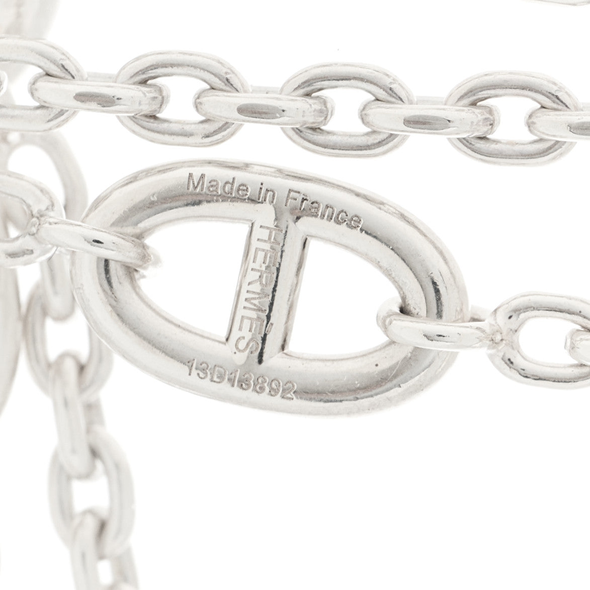 Hermes Sterling Silver Farandole Necklace 160 5 of 6