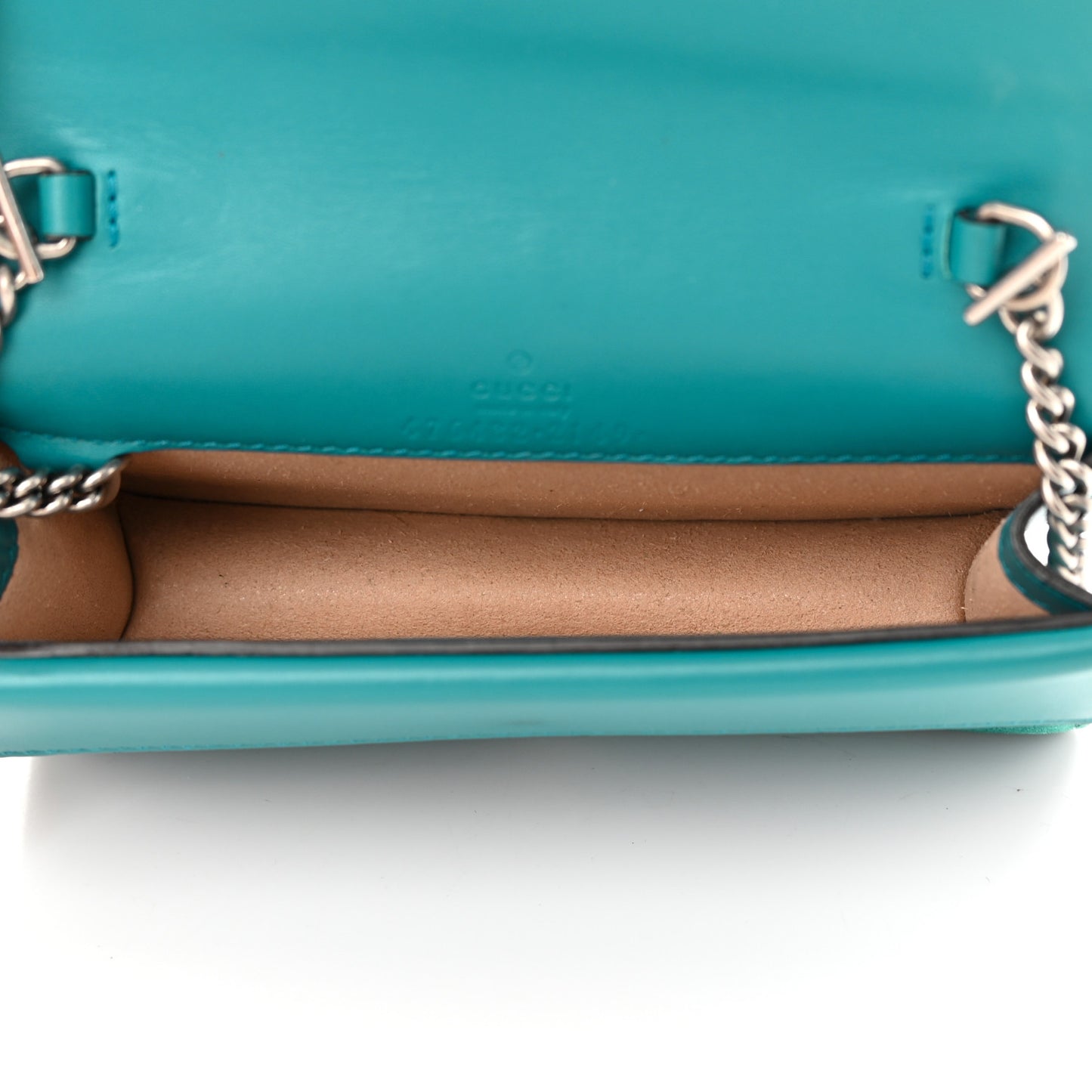 Velvet Super Mini Dionysus Shoulder Bag Pavone Cyan