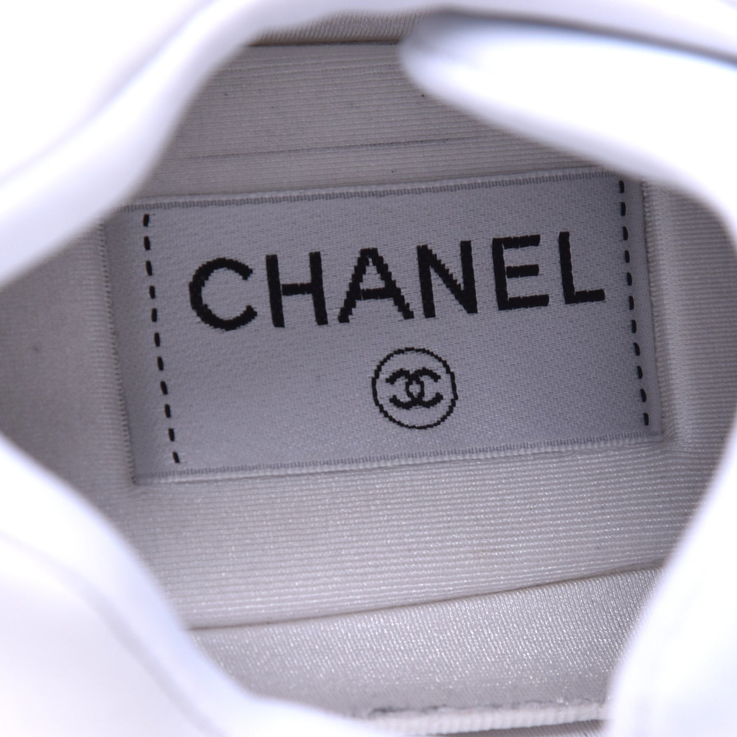 Lambskin Fabric Suede CC Sneakers 40.5 White