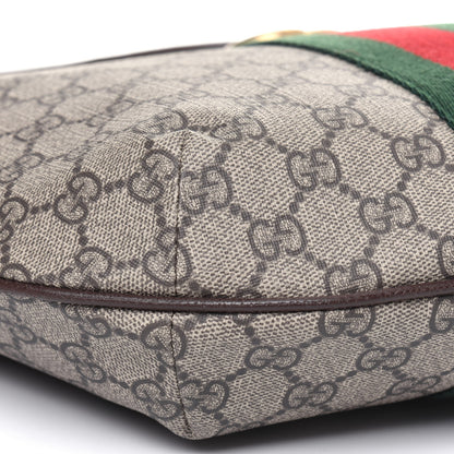 Gucci GG Supreme Monogram Web Small Ophidia Half Moon Hobo Brown 10 of 11