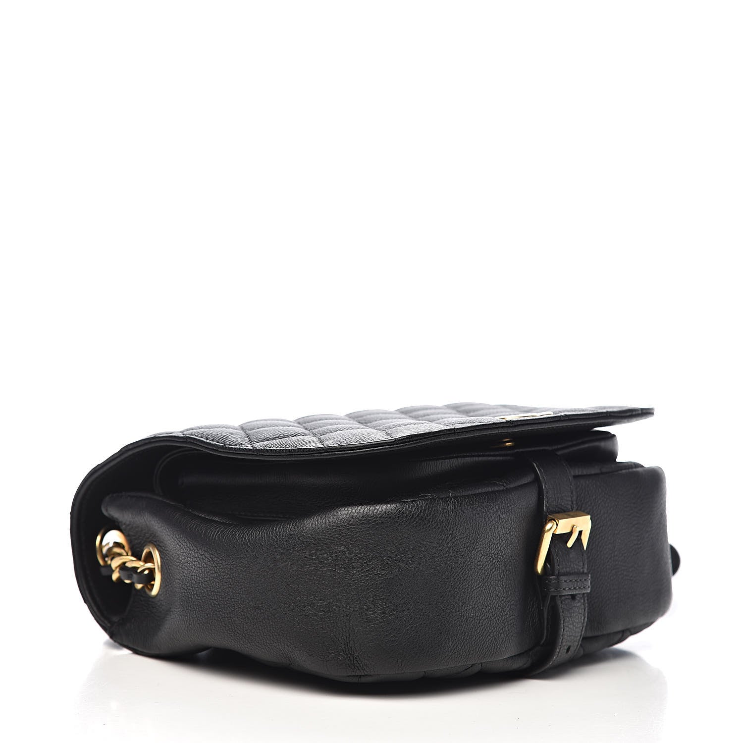 Chanel Grained Calfskin Quilted Messenger Flap Black 4 of 10