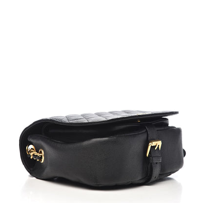 Chanel Grained Calfskin Quilted Messenger Flap Black 4 of 10