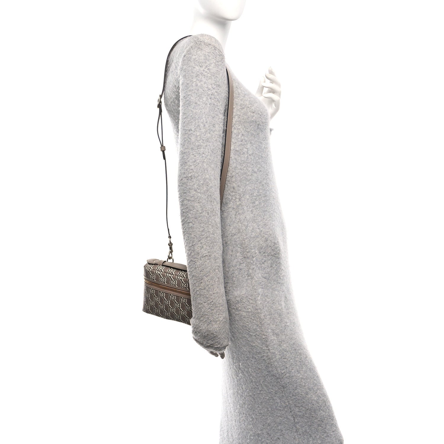 Gucci GG Shadow Supreme Canvas Mini Crossbody Bag Taupe 2 of 10