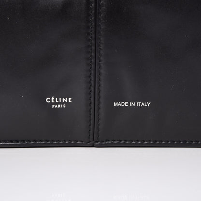 Celine Paperweight Calfskin Medium Tri-Fold Bag Black 8 of 8