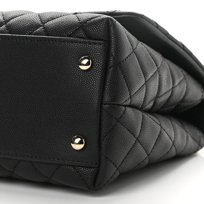 Chanel Caviar Quilted Small Coco Handle Flap Black 9 of 10