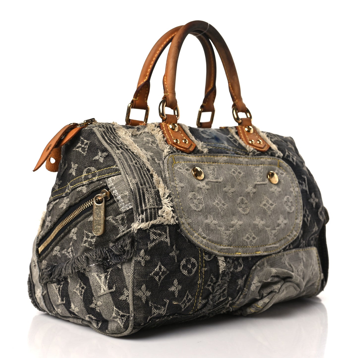 Denim Patchwork Speedy 30 Grey