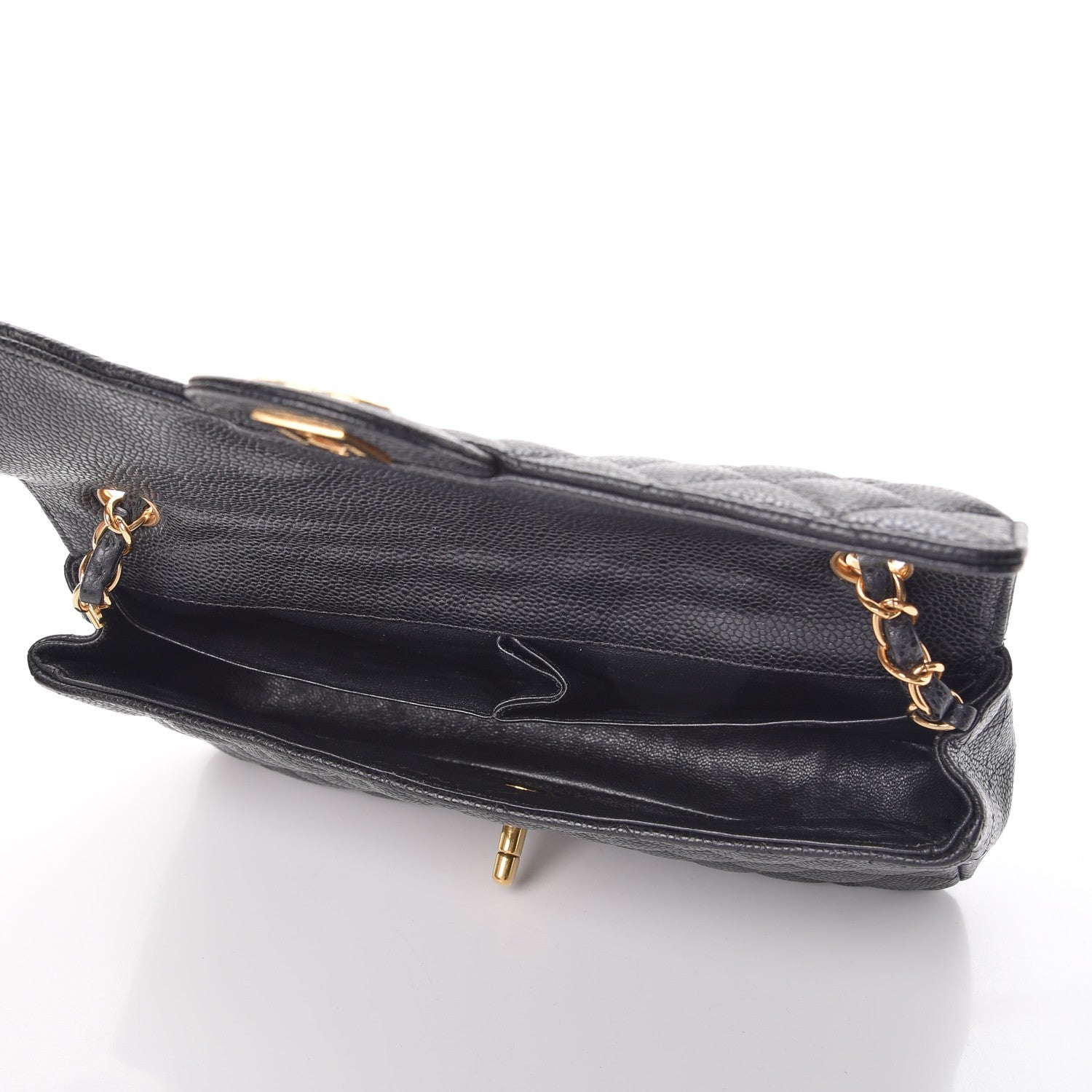 Chanel Caviar Quilted East West Flap Black 5 of 8