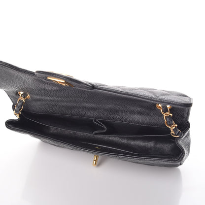 Chanel Caviar Quilted East West Flap Black 5 of 8