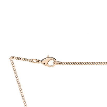Chanel Pearl CC Double Heart Drop Necklace Pearly White Gold 4 of 5