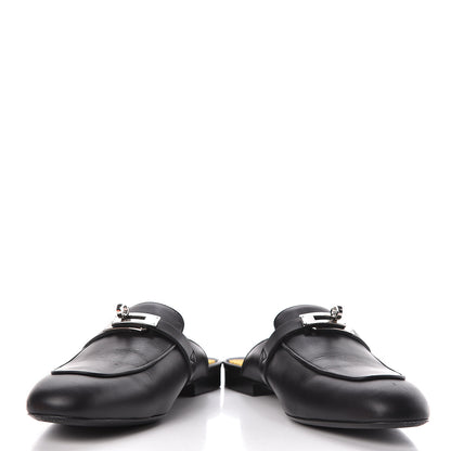 Hermes Calfskin Oz Mules 39 Black 5 of 13