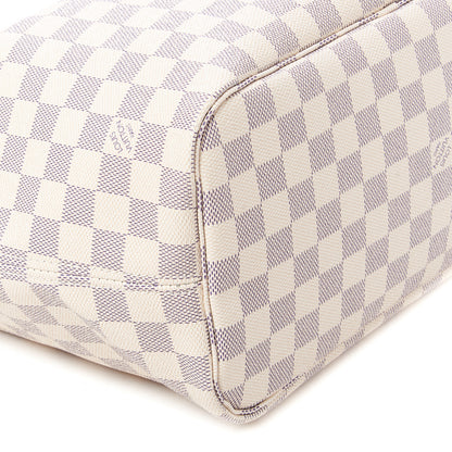 Louis Vuitton Damier Azur Neo Neverfull MM Rose Ballerine 7 of 9