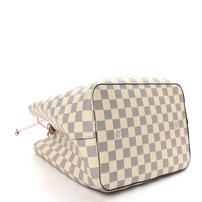 Louis Vuitton Damier Azur Neonoe MM Eau De Rose 4 of 9