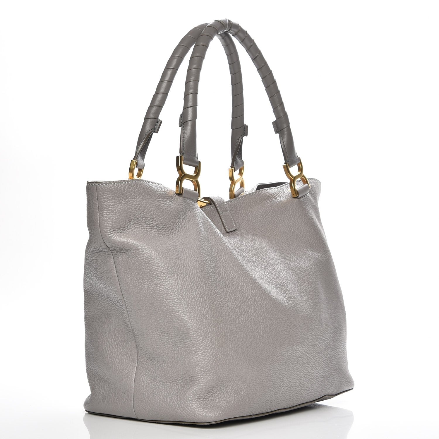 Chloe Calfskin Large New Marcie Tote Cashmere Grey 3 of 8