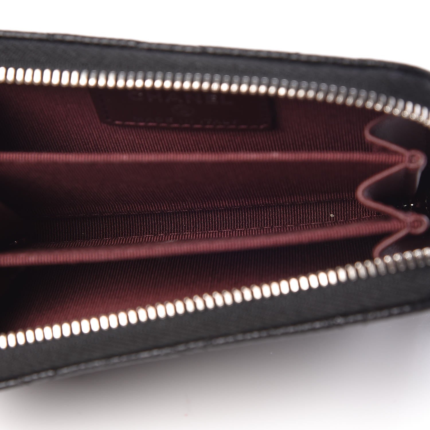 Chanel Caviar Quilted Zip Coin Purse Black 5 of 7