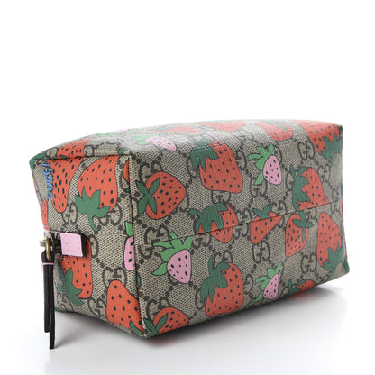 Gucci GG Supreme Monogram Strawberry Cosmetic Case 4 of 8