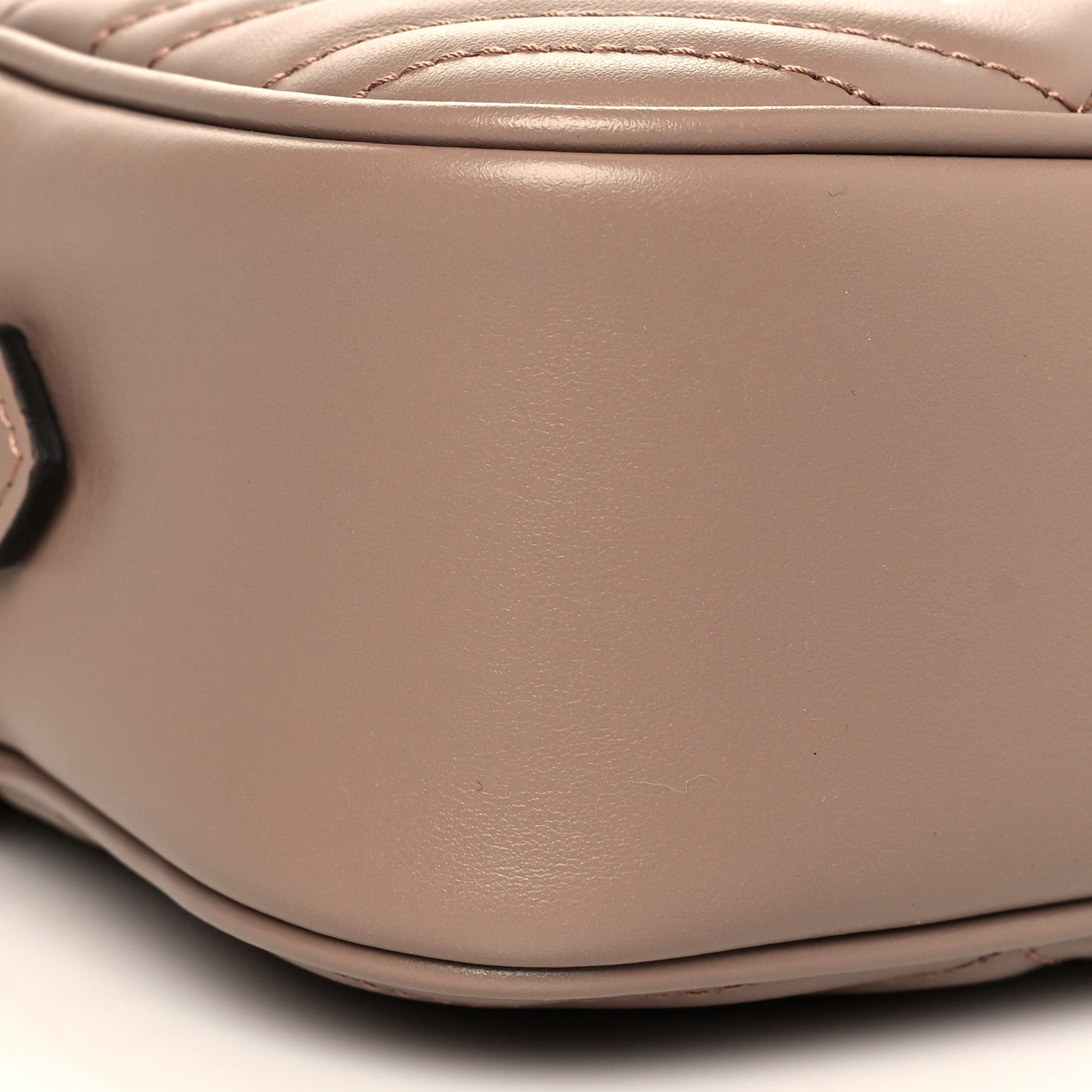 Gucci Calfskin Matelasse Small GG Marmont Chain Shoulder Bag Porcelain Rose 10 of 12