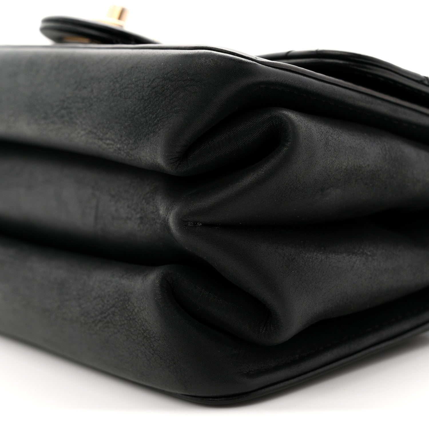 Chanel Iridescent Calfskin Quilted Mini Straight Lined Flap Black 10 of 10