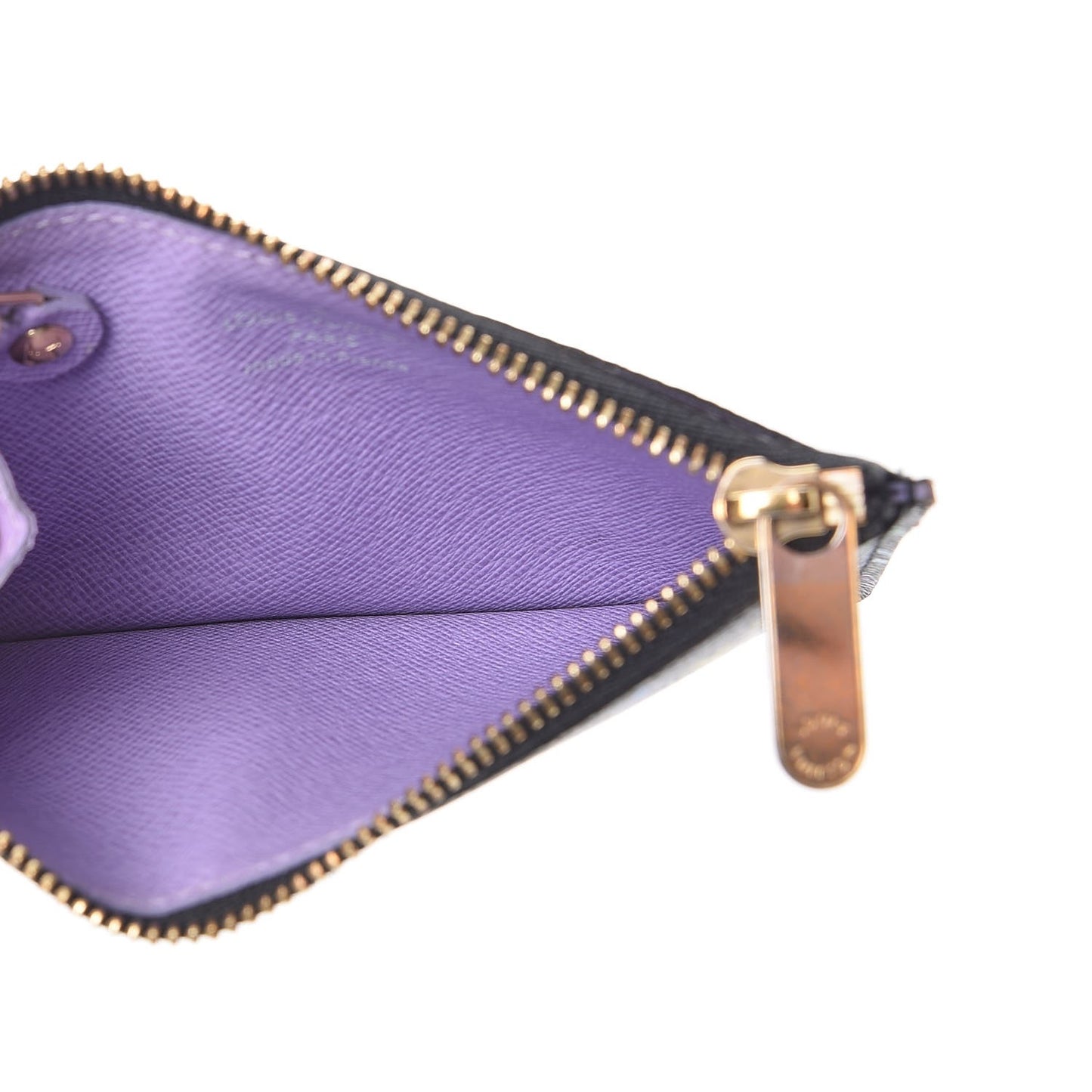 Monogram Multicolor Key Pouch Black Violet