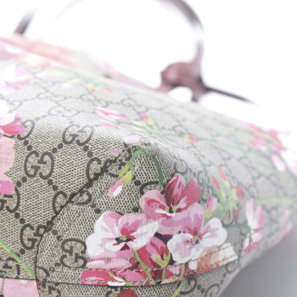Gucci GG Supreme Monogram Blooms Medium Reversible Tote Beige Multicolor Dry Rose 12 of 18