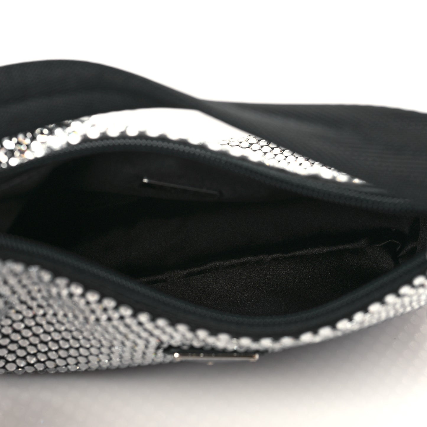 Satin Crystal Mini Re-Edition 2000 Bag Cristal