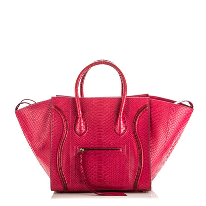 Celine Python Medium Phantom Luggage Red 1 of 8