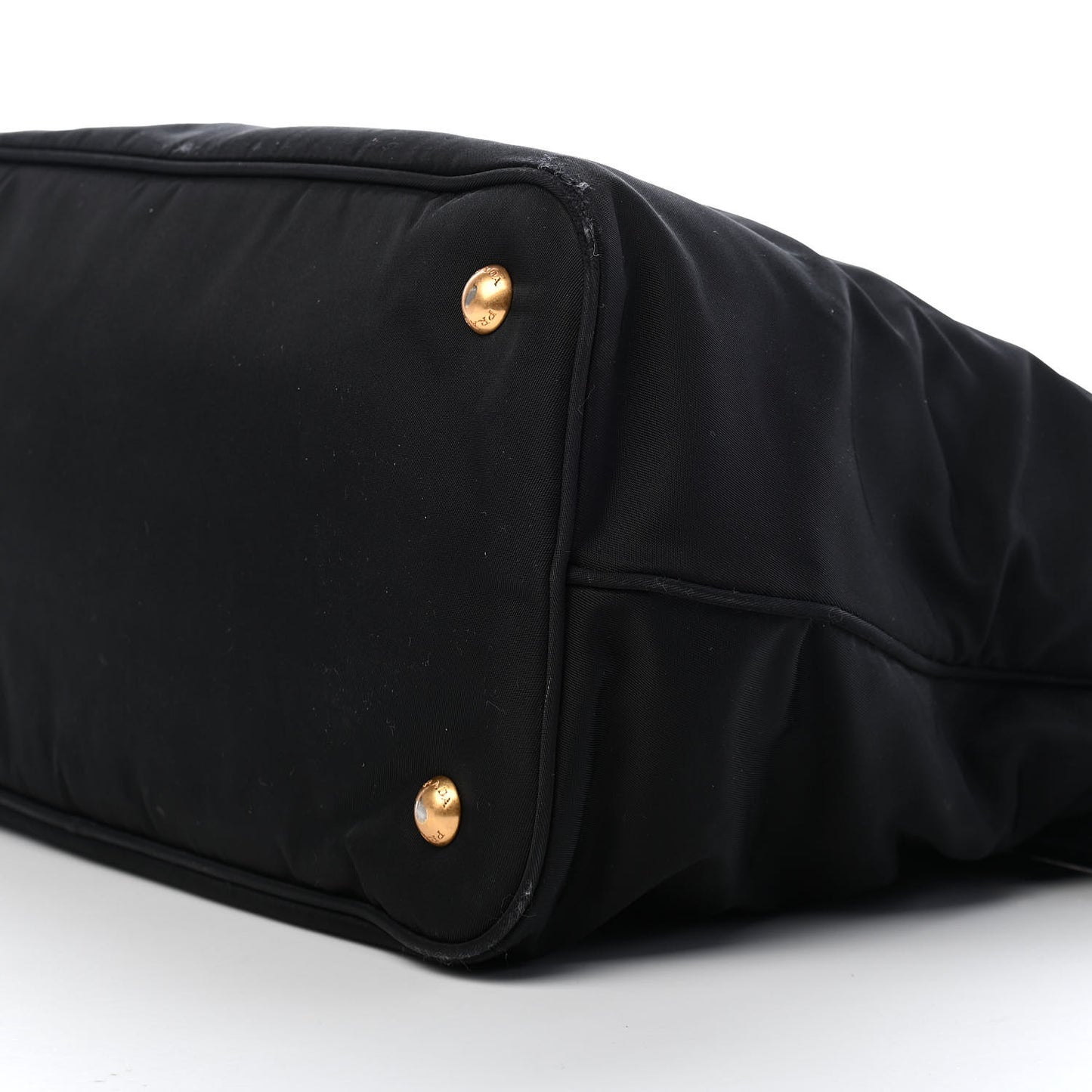 Tessuto Nylon Soft Calfskin Tote Black