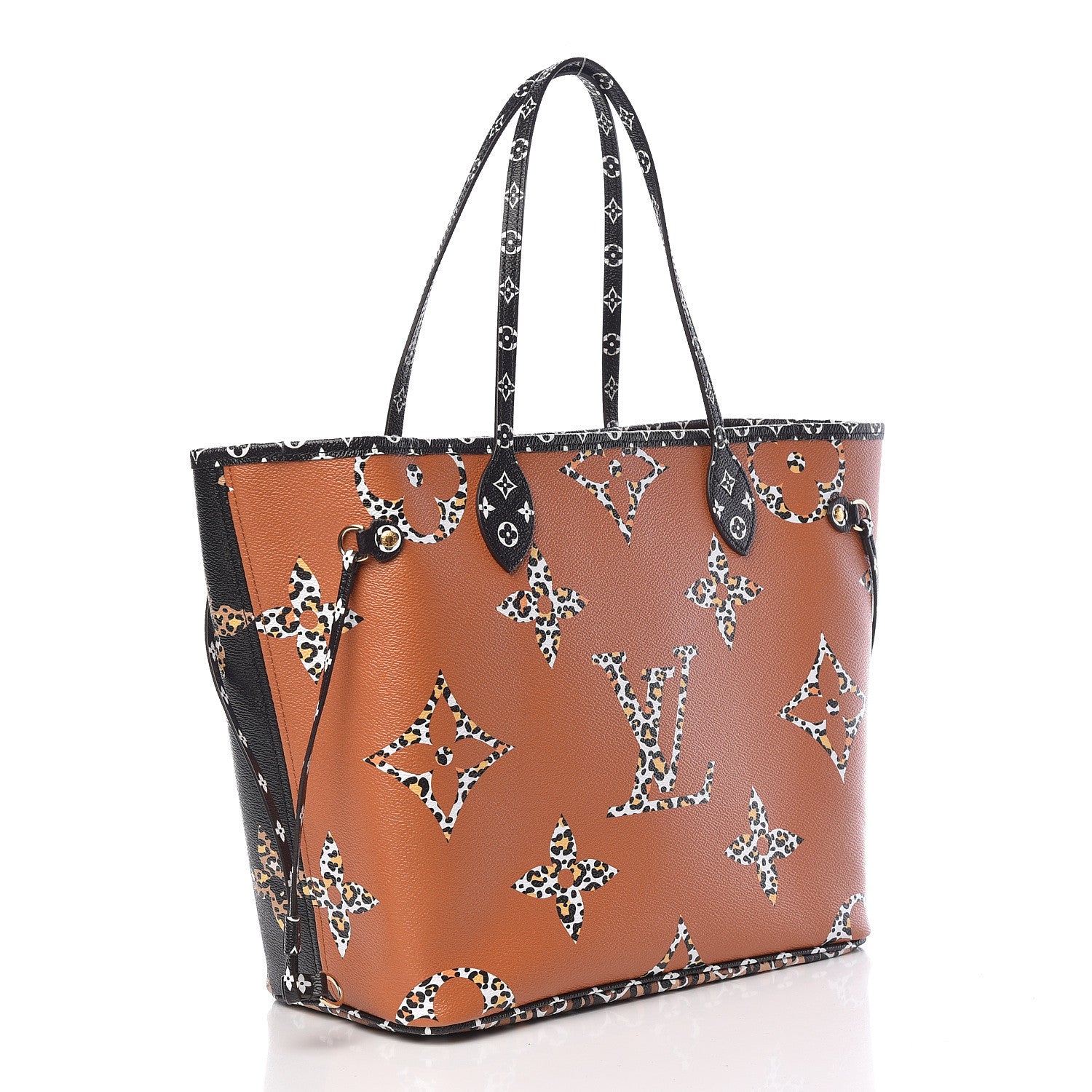 Louis Vuitton Monogram Giant Jungle Neverfull MM Black 3 of 10