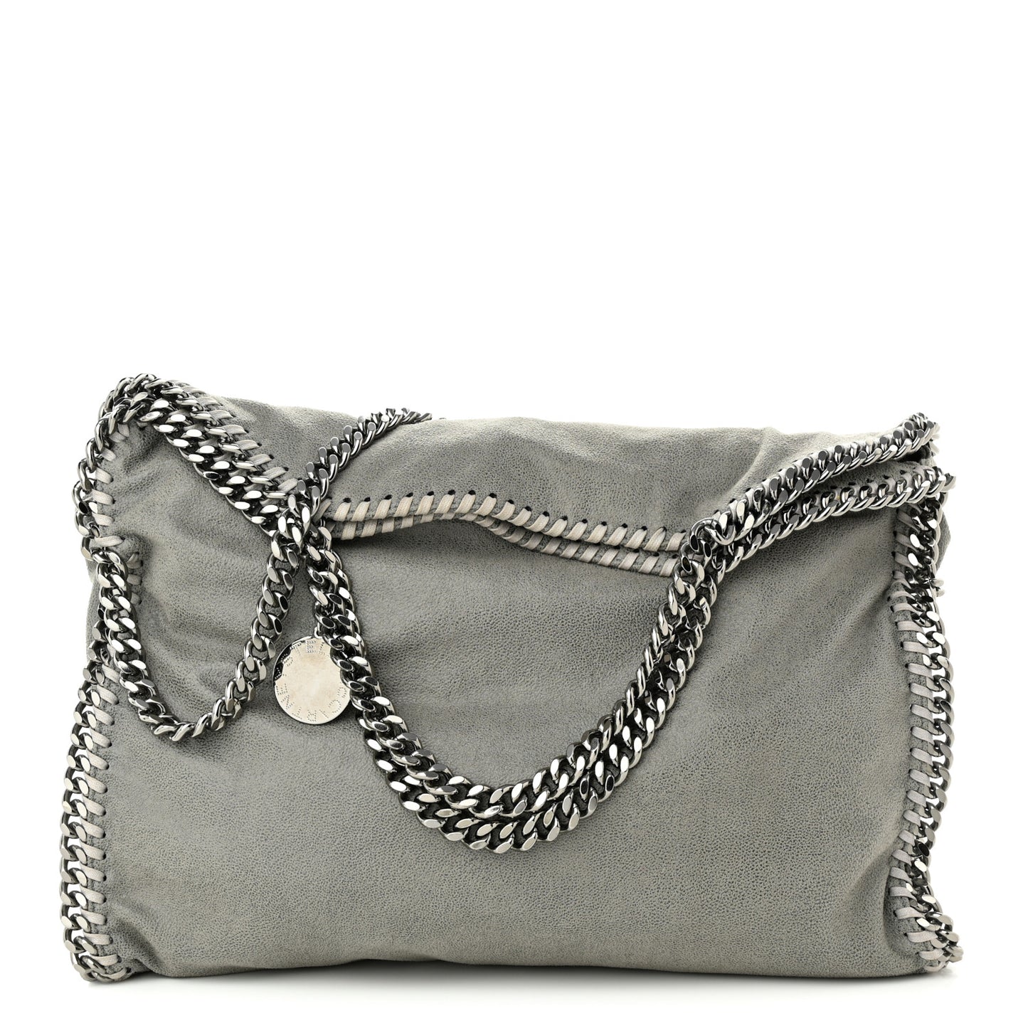 Shaggy Deer Small Falabella Tote Light Grey