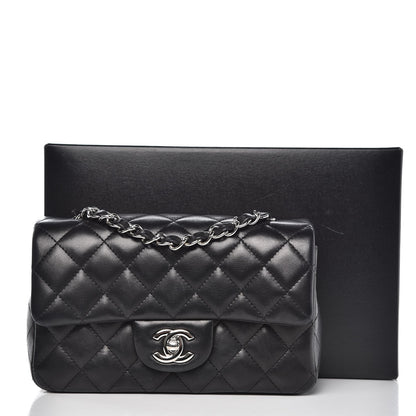Chanel Lambskin Quilted Mini Rectangular Flap Black 11 of 11